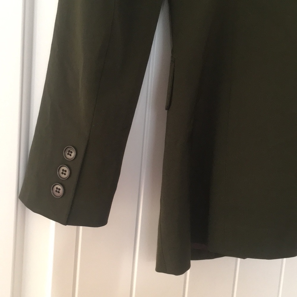 💚SOLD💚intage VERTIGO Paris Olive Green Blazer - Picture 5 of 7